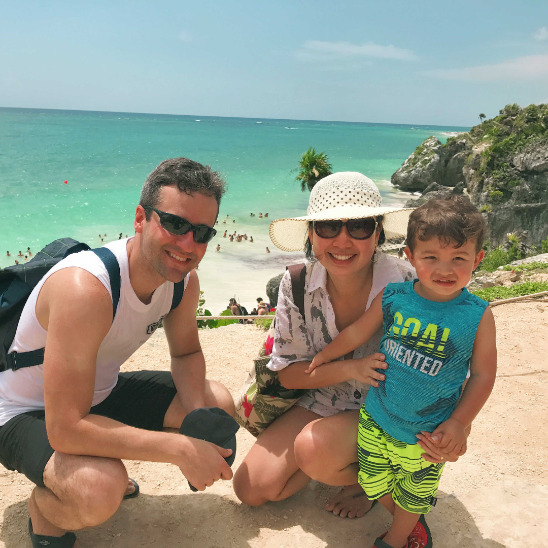 MÉXICO: César, Danielle e Júlio, curtiram praias, história maia e a energia de Cancún.